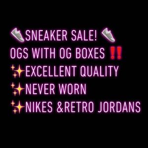 Nike and Retro Jordan listings